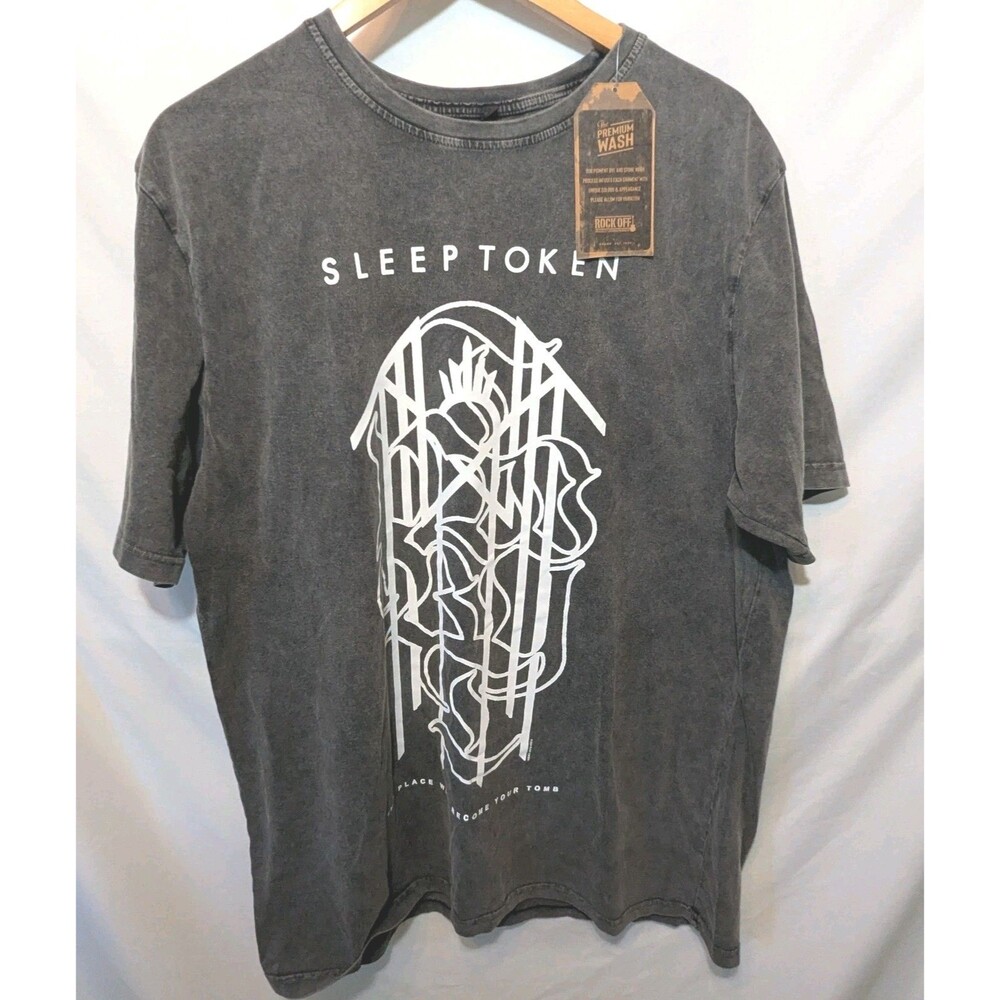 NWT Sleep Token Band Gray T-shirt Casual Short Sleeve Tee Unisex Sz XXL